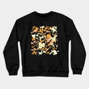 Colorful Random Shapes Abstract Pattern Crewneck Sweatshirt